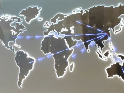 世界地图动态模型